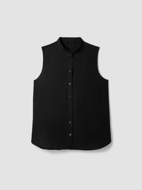 EILEEN FISHER Organic Handkerchief Linen Sleeveless Shirt