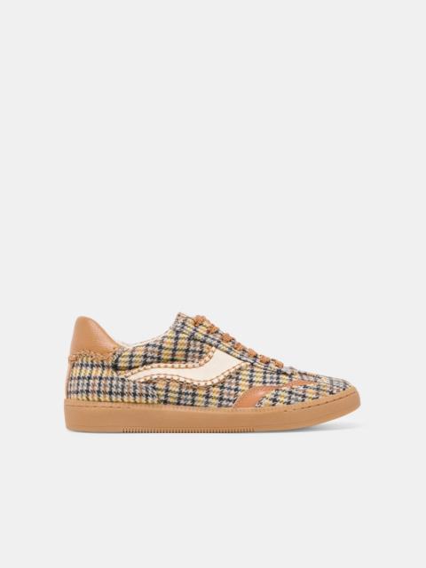 dolce vita NOTICE STITCH SNEAKERS YELLOW PLAID TWEED