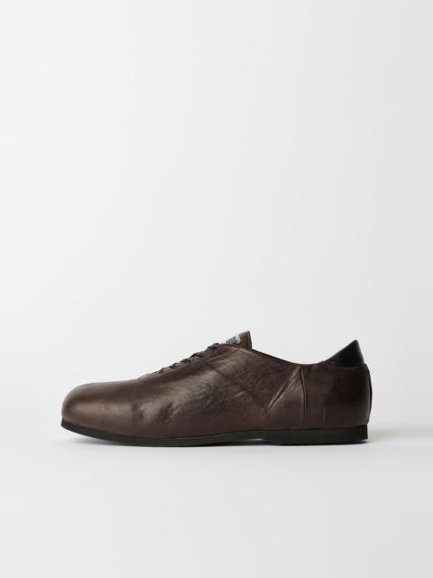 Our Legacy Sneak In Matted Brown Waxed Bovine