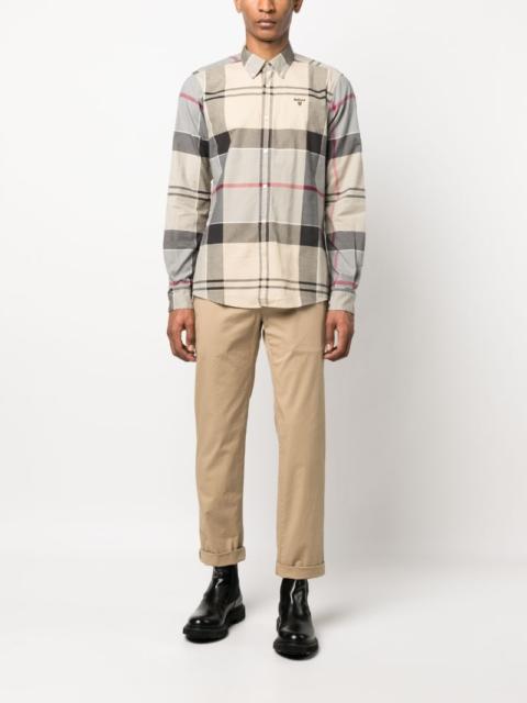 Barbour checked-pattern cotton shirt