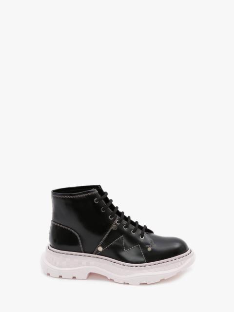 Tread Lace Up Boot in Black