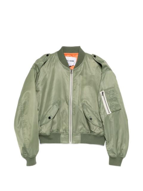 RE/DONE zip-fastening bomber jacket