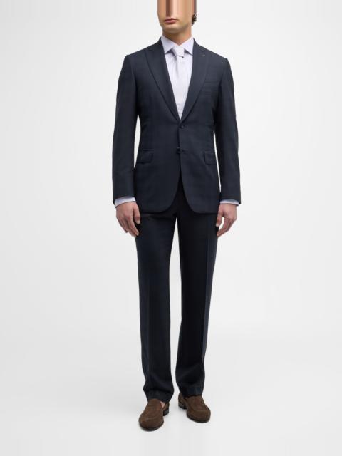 Brioni Men's Tonal Plaid Suit