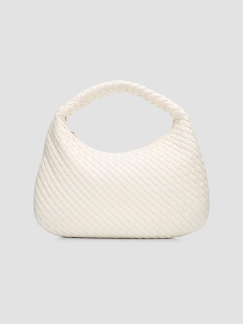 Bottega Veneta Women's Veneta Padded Intrecciato-Leather Shoulder Bag - Alabaster Muse Brass
