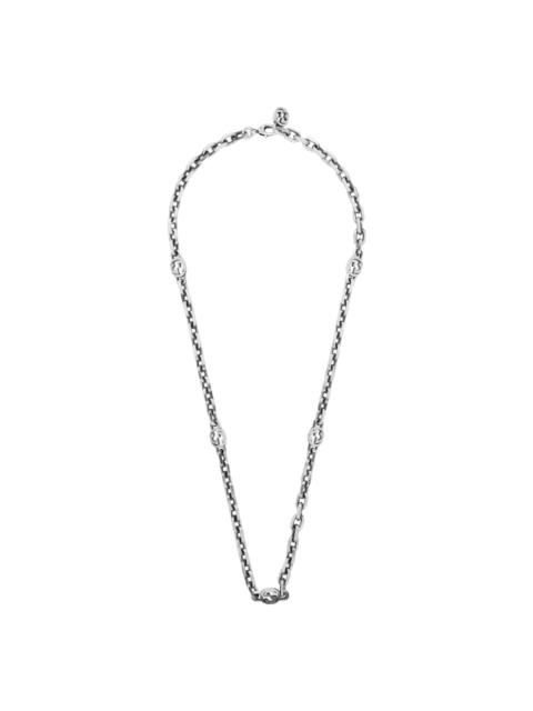GUCCI Silver Interlocking G Necklace