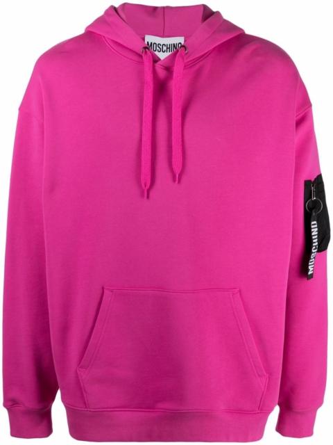 Moschino zip pull pocket-detail hoodie