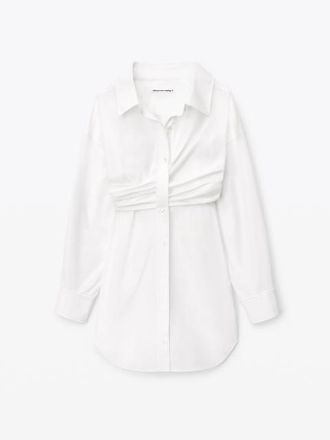 Alexander Wang BUTTON UP DRESS IN COMPACT COTTON