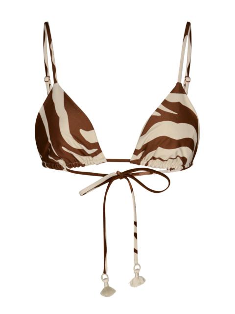 Johanna Ortiz Konibo Triangle Bikini Top multi