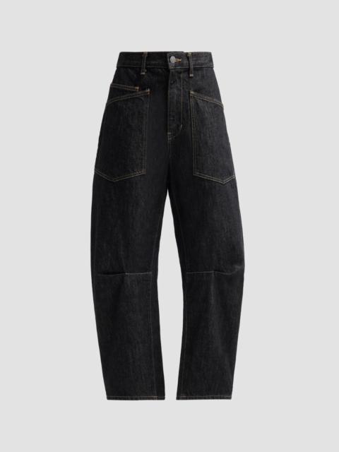 NILI LOTAN Women's Shon Barrel-Leg Jeans - Resin Rinse