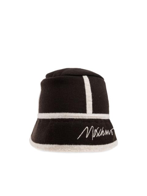 Moschino panelled wool bucket hat