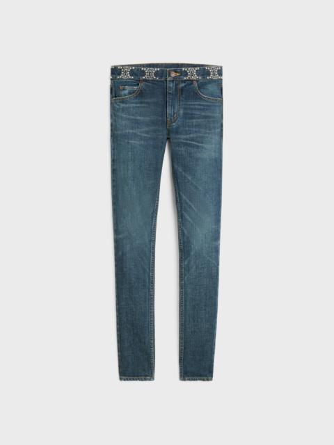 CELINE Neo skinny jeans in clean dark union wash denim