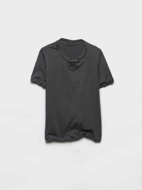 Prada Shapeable cotton T-shirt