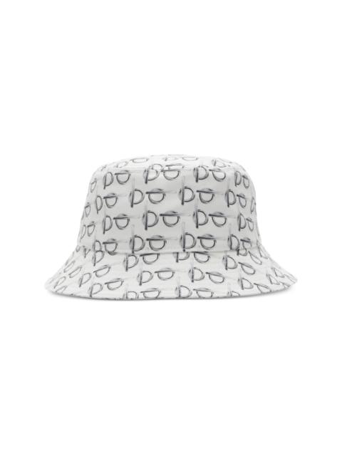 B Buckle-print bucket hat