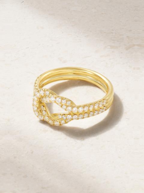 ANITA KO Knot 18-karat Gold Diamond Ring