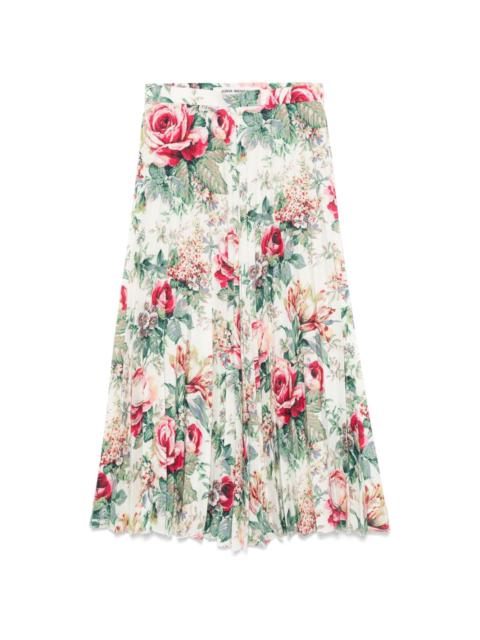 floral-print maxi skirt