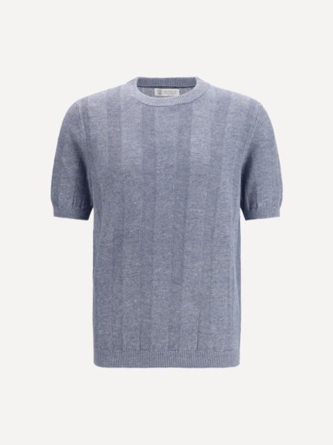 Short-sleeve knitted Top