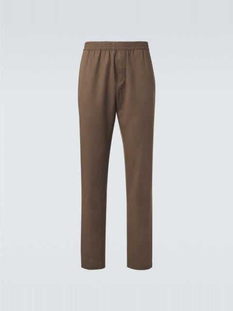 Sunspel Cotton and linen straight pants
