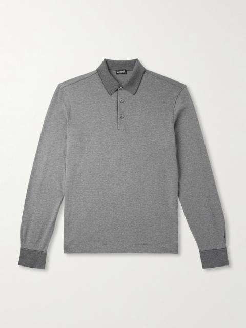 ZEGNA Cotton-Piqué Polo Shirt