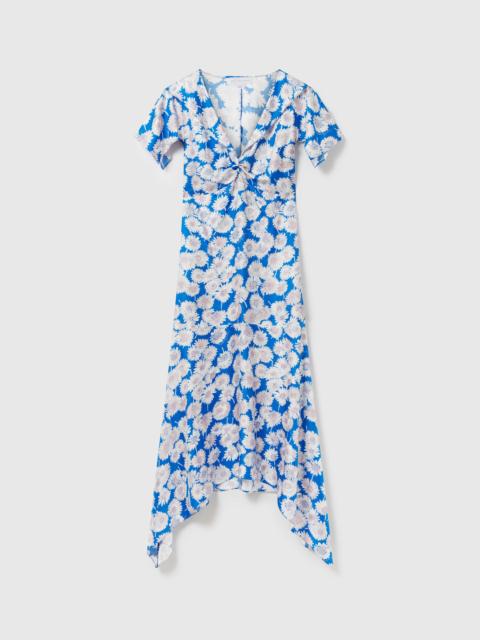 Stella McCartney Daisy Print Cap-Sleeve Midi Dress