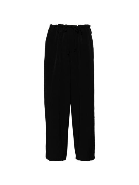 high-rise loose fit trousers