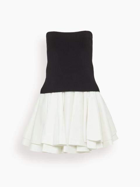 SIMKHAI Isabelle Strapless Mini Dress in Black Multi
