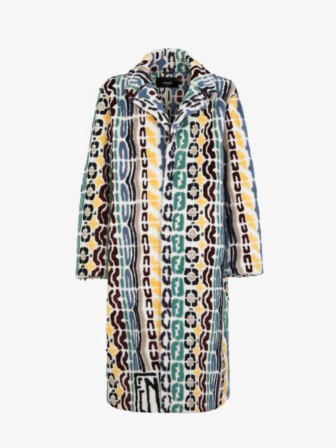FENDI Multicolor shearling coat