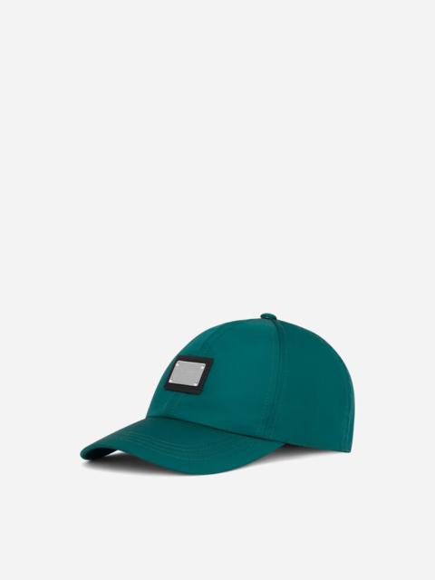 Dolce & Gabbana Nylon baseball cap with branded tag