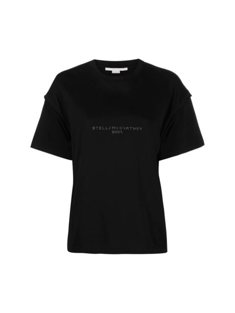 Stella McCartney sequin-embellished logo t-shirt