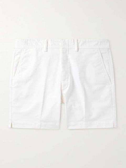TOM FORD Slim-Fit Straight-Leg Brushed Cotton-Twill Shorts