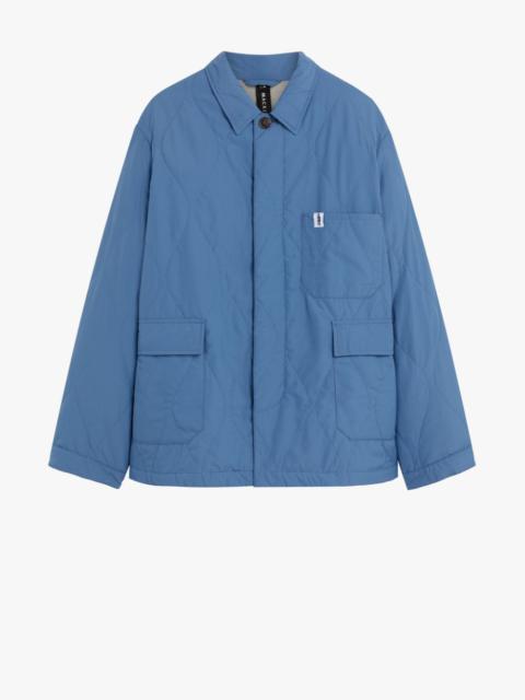 Mackintosh SEESUCKER CHORE SKY BLUE QUILTED JACKET | GQM-215