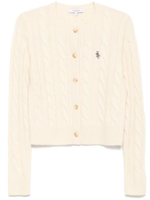 Sporty & Rich SRC cable-knit cardigan