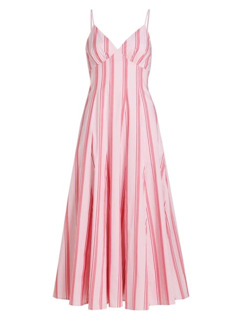 ROSIE ASSOULIN Women's Cami Stripe Cotton Maxi Dress - Red Stripe