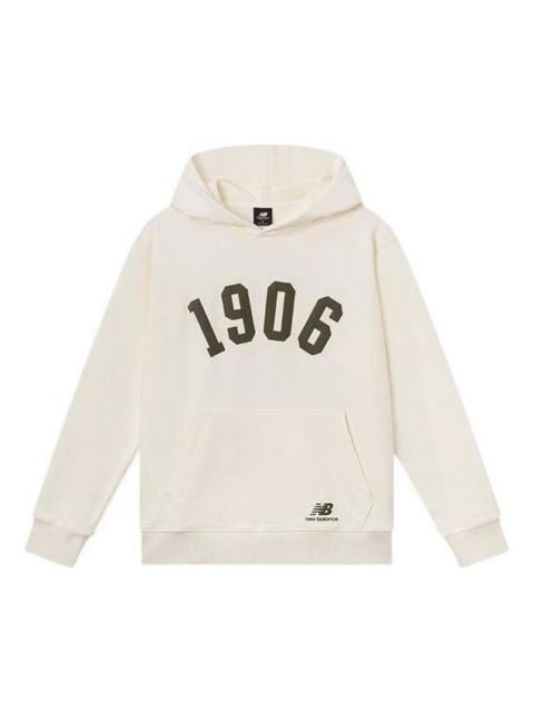 New Balance New Balance Logo Print Sweatshirt Hoodie 'White' AMT23333-CIC