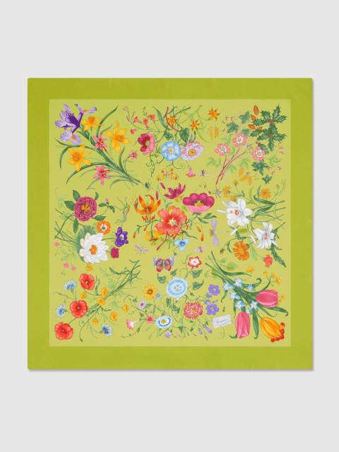 GUCCI Printed silk twill carré