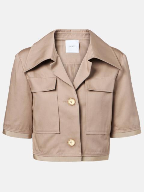 PATOU Cropped cotton jacket