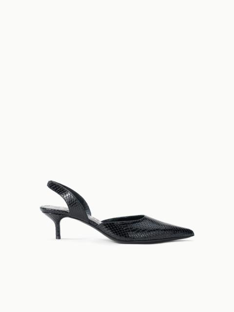 STAUD STAUD SEBASTIAN SLINGBACK BLACK SNAKE