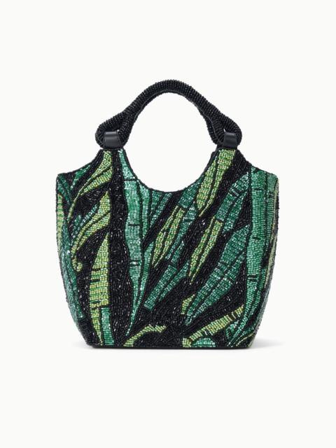 STAUD STAUD BEADED COTE BAG GREEN PALM