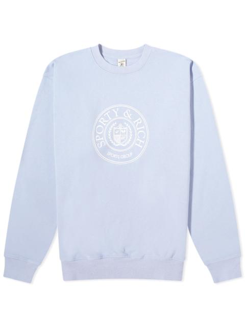 Sporty & Rich Sporty & Rich Conneticut Crest Crew Sweat