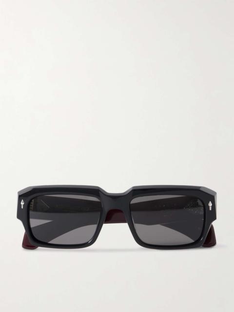 JACQUES MARIE MAGE Last Frontier VI Dakota D-Frame Acetate, Silver- and Gold-Tone Sunglasses