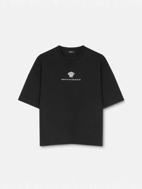 Embroidered Medusa Milano T-Shirt