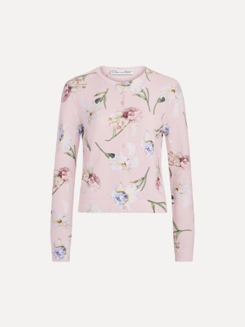 Oscar de la Renta PRINTED TWINSET CARDIGAN