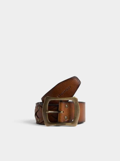 DSQUARED2 VINTAGE BUCKLE BELT