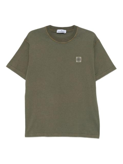 Stone Island Stone Island Compass-patch Cotton T-shirt
