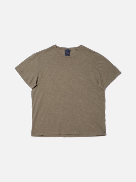 Nudie Jeans Roffe Slub T-Shirt Pale Olive