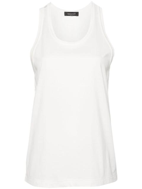 FABIANA FILIPPI panelled cotton tank top
