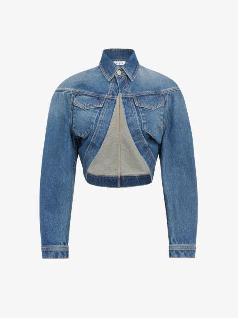 NEKCLINE DENIM JACKET