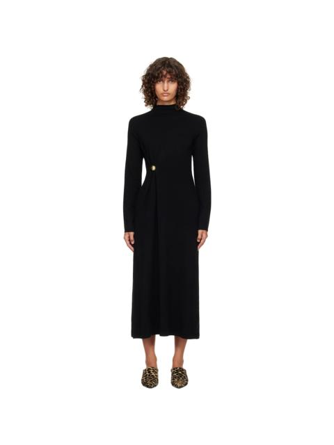 Loulou de Saison Black Lucero Long Metal Ornament Maxi Dress