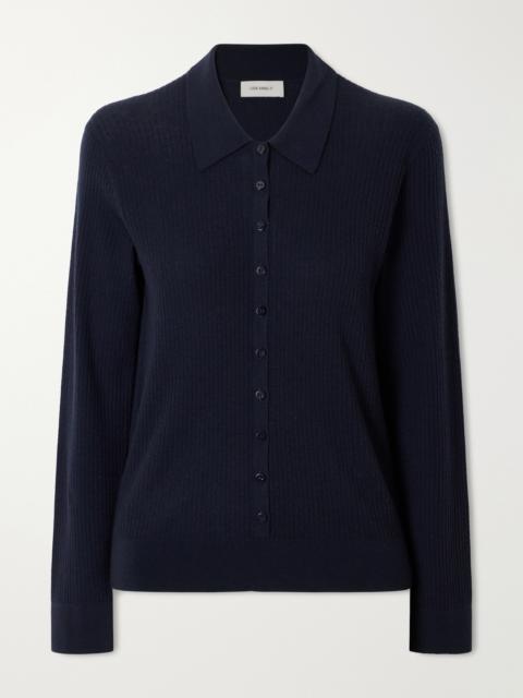 LISA YANG Agata Ribbed Cashmere Cardigan