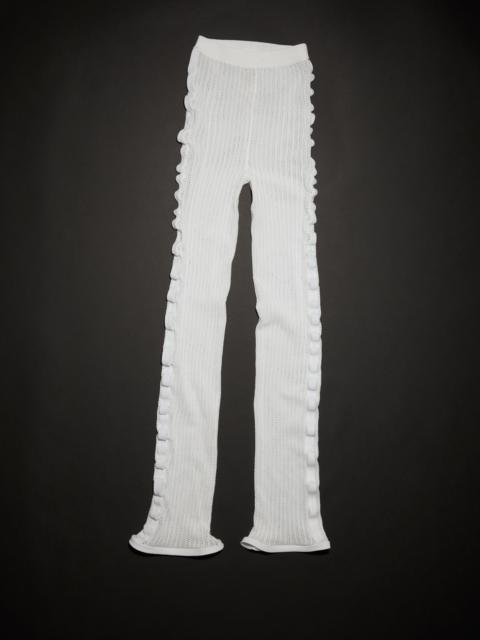 Acne Studios Pointed stitch trousers - White