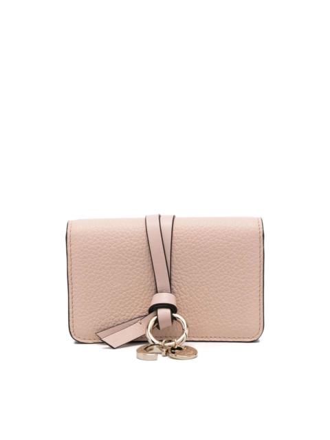 Chloé logo-charm leather wallet